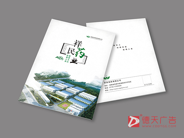 祥民制药宣传画册设计印刷