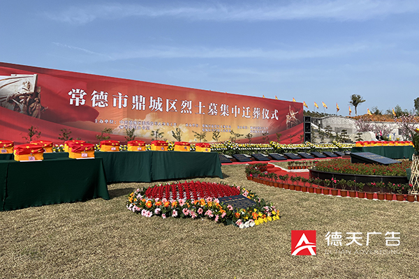 常德市鼎城区烈士墓集中迁葬仪式